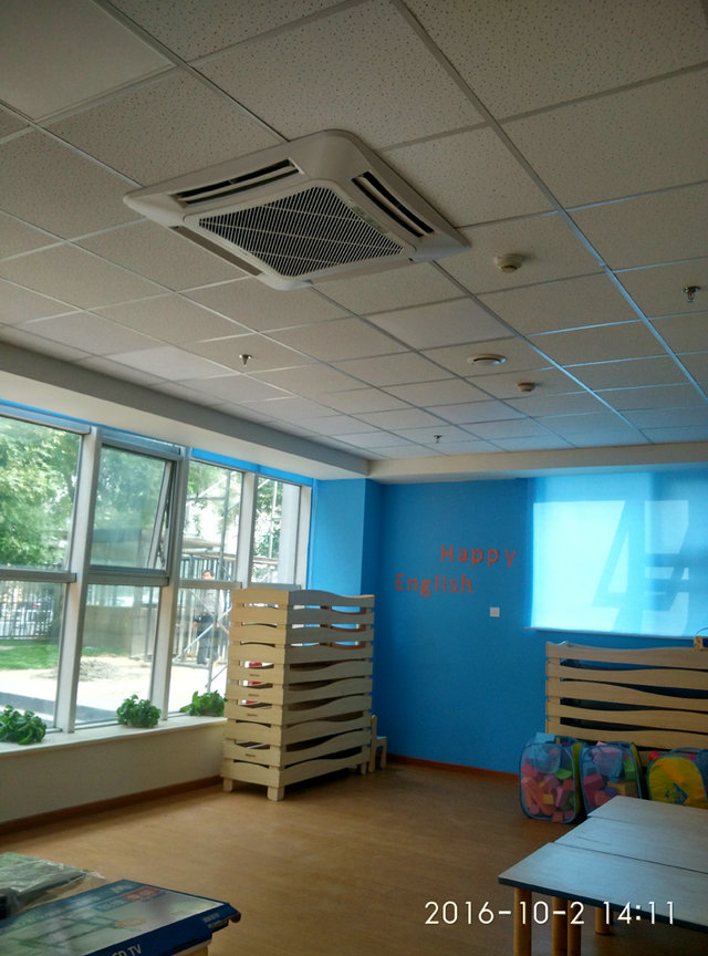 英語(yǔ)幼兒園格力多聯(lián)機(jī)中央空調(diào)安裝案例